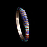1920s Egyptian Revival Lapis & Enamel Bangle