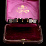 Victorian Onyx & Gold Link Bracelet