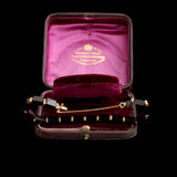 Victorian Onyx & Gold Link Bracelet