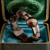 Victorian Greek Key Pique Bangle