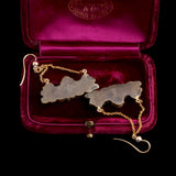 Victorian See, Hear, Speak No Evil Shakudo Monkey Earrings