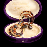 Victorian Tortoiseshell Drop Earrings
