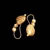Etruscan Revival Granulated Earrings