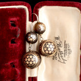 Victorian Floral Honeycomb Pique Earrings