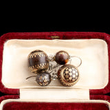 Victorian Floral Honeycomb Pique Earrings