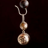 Victorian Floral Honeycomb Pique Earrings
