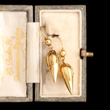 Victorian Etruscan Style Petite Torpedo Earrings