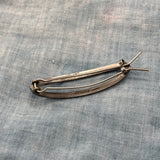 Barrette with White Enamel