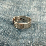 1882 Silver Buckle Ring