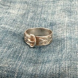 1882 Silver Buckle Ring