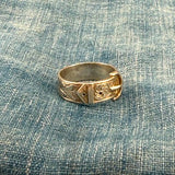 1882 Silver Buckle Ring