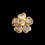 Georgian Ouroboros & Hearts Locket Brooch