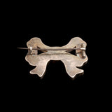 Victorian Grey Agate Bow Brooch