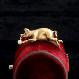 Victorian Lucky Pig Brooch