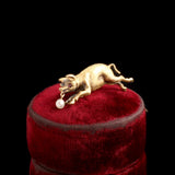 Victorian Lucky Pig Brooch