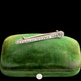 Victorian Rose Cut Diamond Nail Brooch
