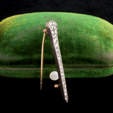 Victorian Rose Cut Diamond Nail Brooch