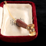 Victorian Jasper & Citrine Gavel Necklace