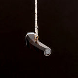 Victorian Carved Agate Whistle Necklace