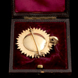Victorian Pearl Sunburst Locket