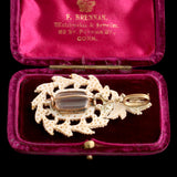 Victorian Sewn Seed Peal Locket