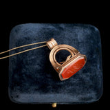 Georgian "IT" Ouroboros Seal Fob Necklace