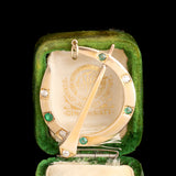 Late Victorian Emerald & Diamond Horseshoe & Nail Pendant