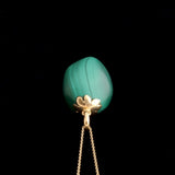 Victorian Malachite Pebble Necklace