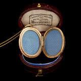 Victorian Enamel Greyhound Locket