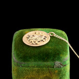 Victorian HMH & Sailboat Love Token Necklace