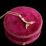 Victorian Diamond Claw Necklace
