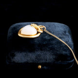 Mid Victorian Chalcedony Heart Snake Locket