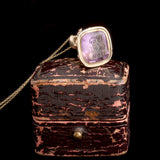 Georgian "God Bless You" Amethyst Seal Necklace