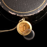 Victorian Garnet Acorn Locket
