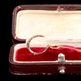 Late Victorian Rose Cut Diamond Tiny Horseshoe Necklace
