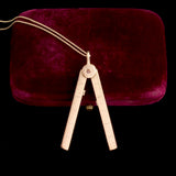 Victorian Ruler, Pencil & Toothpick Fob Necklace