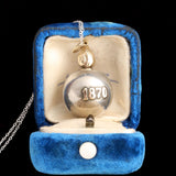 Victorian Silver & Gold "1870" Ball Locket