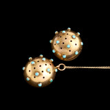 Late Victorian Turquoise Pomander Necklace