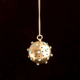 Late Victorian Turquoise Pomander Necklace