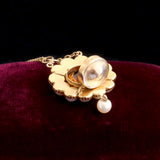 Late Georgian Pearl & Citrine Cluster Locket