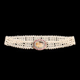 Georgian Agate, Rock Crystal & Garnet Pearl Choker