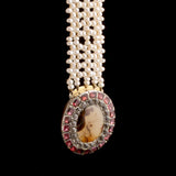 Georgian Agate, Rock Crystal & Garnet Pearl Choker