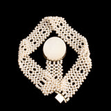 Georgian Agate, Rock Crystal & Garnet Pearl Choker