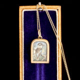 Victorian Hand-Painted Kookaburra Locket