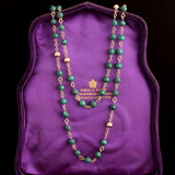 Victorian Malachite Bead Rosary Chain