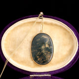 Vintage "Panama Canal" Moss Agate Pendant