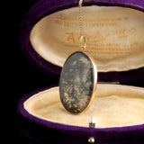 Vintage "Panama Canal" Moss Agate Pendant