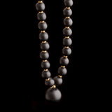 Victorian Onyx & Gold Bead Necklace