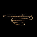Victorian 18k Long & Short Link 17" Paperclip Chain