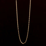 Victorian 18k Long & Short Link 17" Paperclip Chain